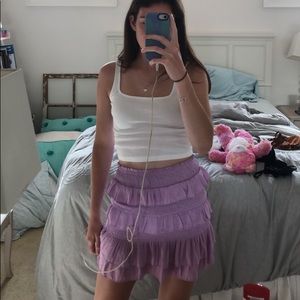 Do+Be Purple Ruffle Skirt